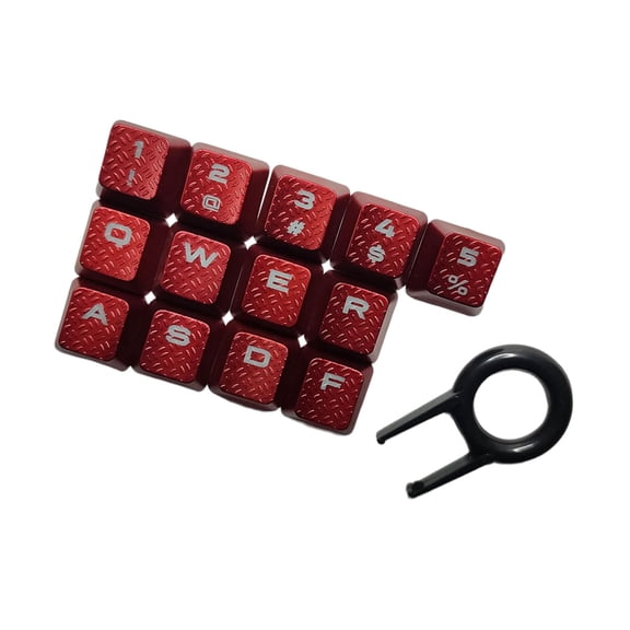 13PCS Anti Slip Textured Keycaps Backlights Key Caps for K70 RGBK70 K95 K90 K65 Mechanical Keyboards Various Applications