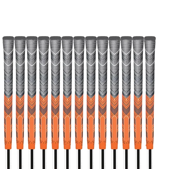 13PCS Golf Grips Anti-Slip Rubber Golf Club Grip Standard Size Grip Grip Orange