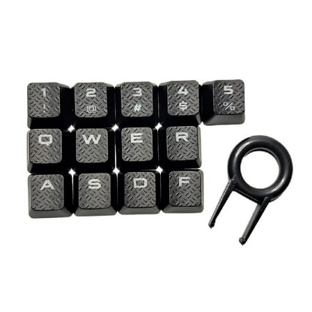 13PCS Key Caps Anti Slip Textured Keycaps for K95 K90 Mechanical Keyboards