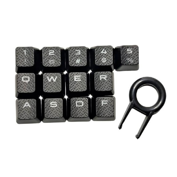 13PCS Key Caps Anti Slip Textured Keycaps for K95 K90 Mechanical Keyboards