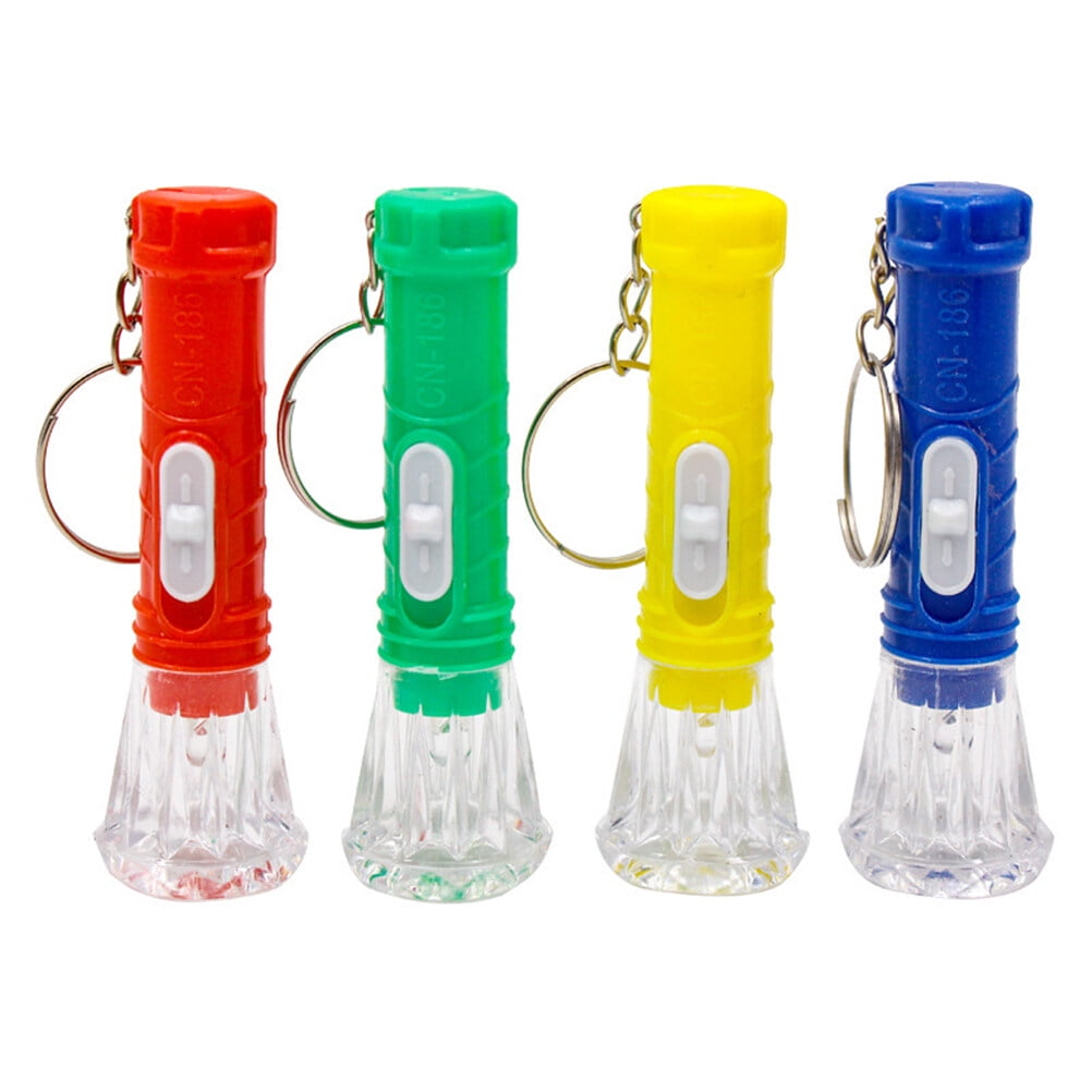 13PCS Mini Flashlight Toy Portable Electric Torch Toy Plastic Luminous