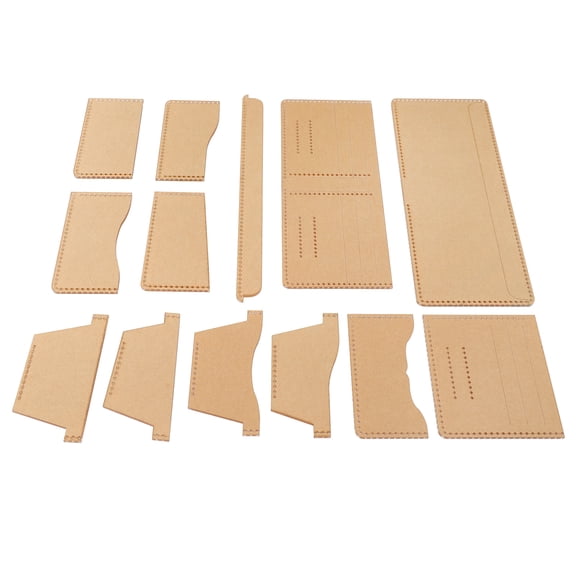 13Pcs Acrylic Wallet Template Universal DIY HandMade Leather Crafts Accessories