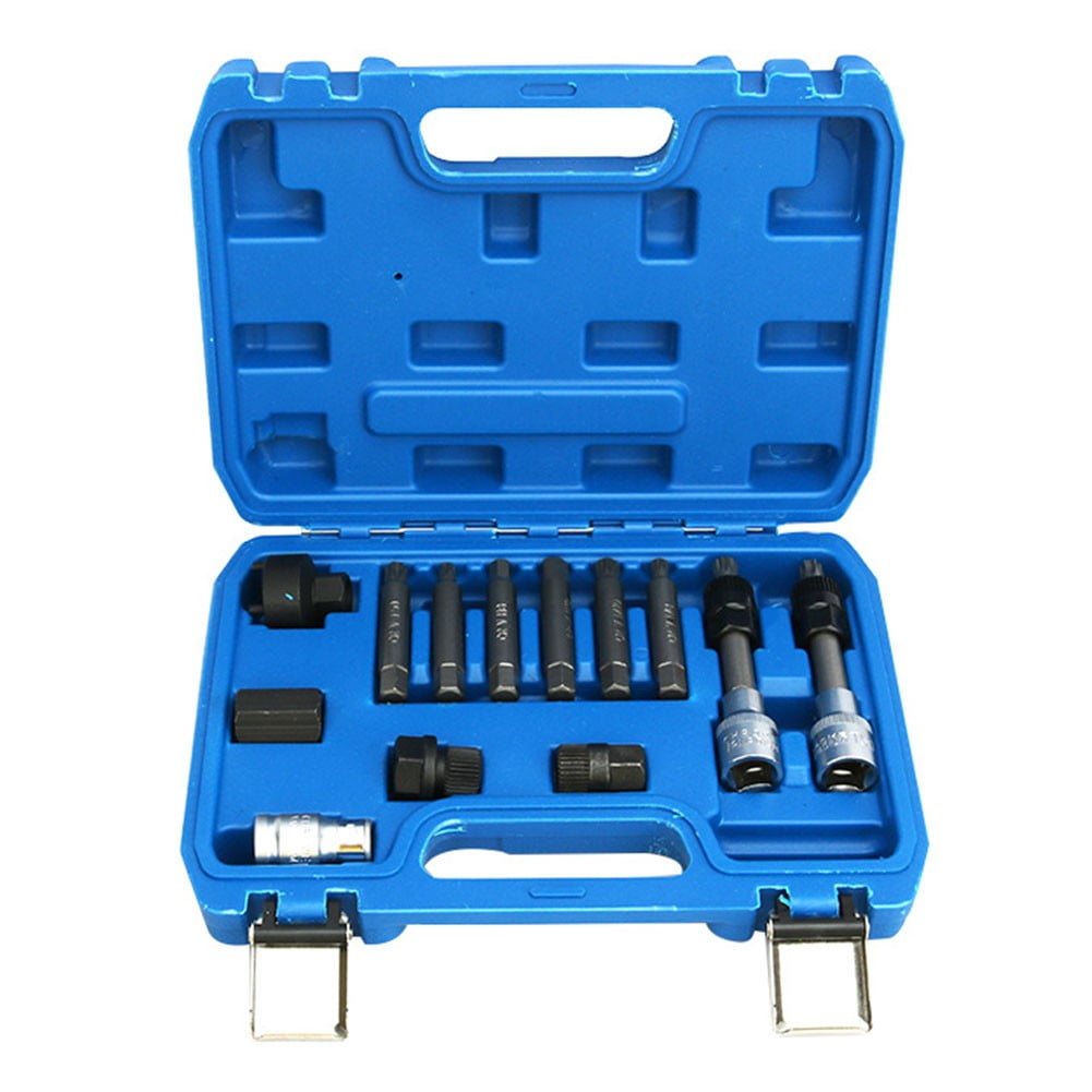13Pcs Alternator Freewheel Pulley Removal Engine Tool Set Professional Auto Tool
