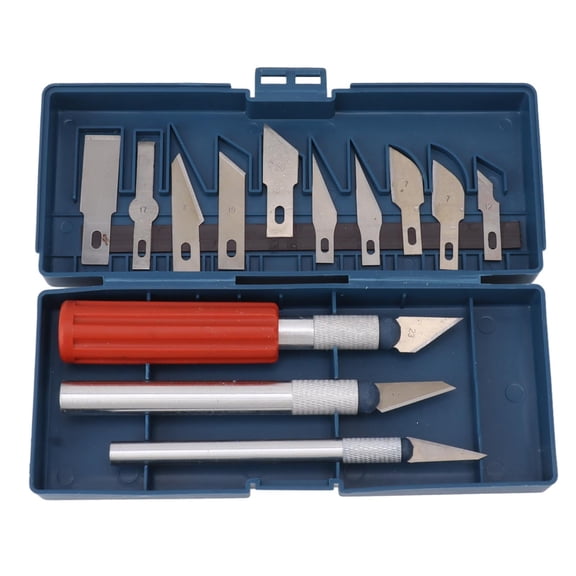 13Pcs Carving Chisel knife Set, Portable Wood Carving Tools, Steel Hand Hold Woodworking Whittling Cutter,Knife Set
