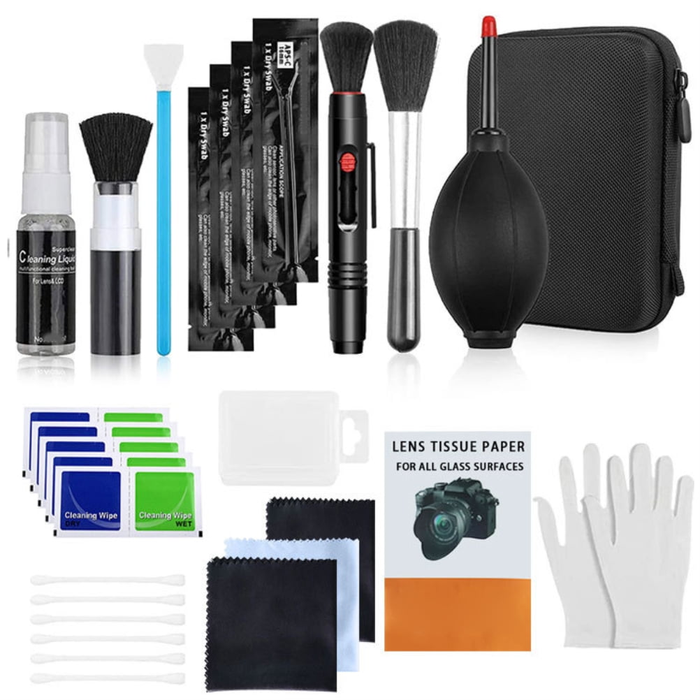 13Pcs DSLR Camera Cleaning Kit with Cleaning Swabs Microfibre Cloths