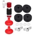 thumbnail image 1 of 13Pcs Drum Cymbals Felt Pads Nonslip Felt Set Include Wing Nut & Washers & Plastic Cymbals Sleeves for Drum Set Enduring, 1 of 8