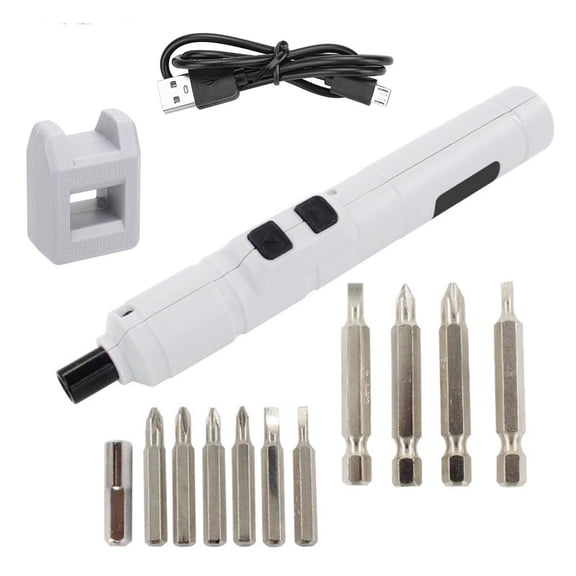 13Pcs Electric Screwdriver Drill Kit Mini Cordless Rechargeable Power Tool