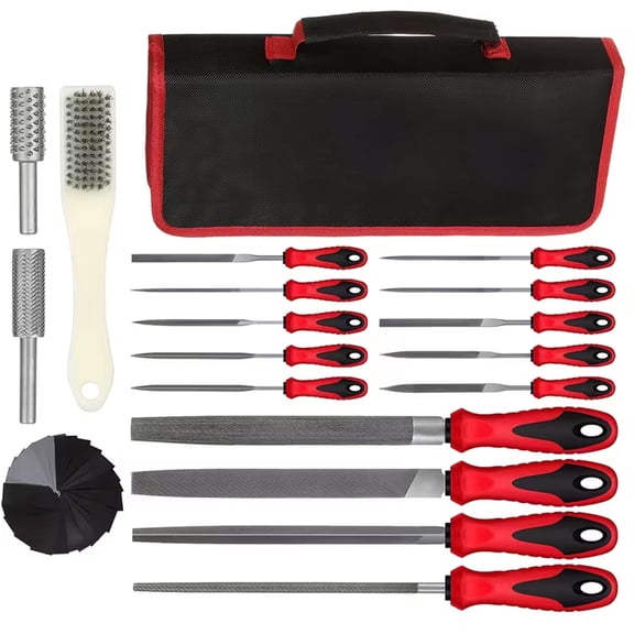 13Pcs File Set,Needle Diamond Files with 6Pcs Jewlers & 6 Steel and Carrying Case for Metalworking,Plastic Carving and Woodworking