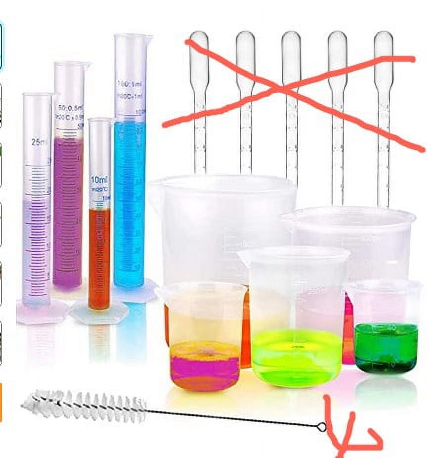 Learning Resources Graduated Beakers, Science Classroom Accessories, Liquid  Measurement Concepts, 50 ml, 100 ml, 250 ml, 500 ml, and 1 Liter, Set of 5,  Ages 6+ 