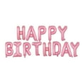 thumbnail image 1 of 13Pcs Happy Birthday Balloons Banner,16 Inch Mylar Foil Letters Sign,Foil Balloon Personalized Name Letters Balloons Sign,Reusable Balloons,for Women,Boys & Girls Birthday Decorations Supplies,Pink3, 1 of 1