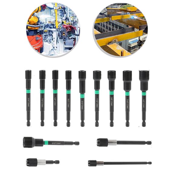 13Pcs Hex Socket Drill Bit Electric Drill Electric Screwdriver For Most Repairs