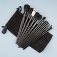 thumbnail image 1 of 13Pcs Makeup Brush Set Soft Fluffy Cosmetic Foundation Powder Eyeshadow Make Up Brush Beauty Tool For Makeup Beginner, Black, 1 of 6