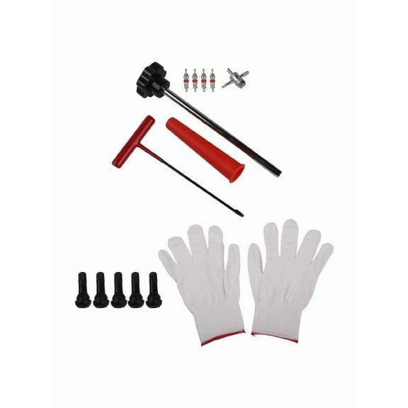 13Pcs Quick Change Tire Valve Tool Kit Fit For Cars Atvs Trucks Motorcycles 4-Way Valve Tool Valve Stem Puller Car Accessories