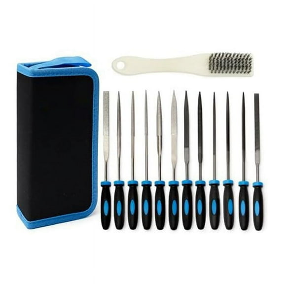 13Pcs Small File Set Metal Needle File Set File Tool Set for Metal File Work Wooden Jewelry Model DIY