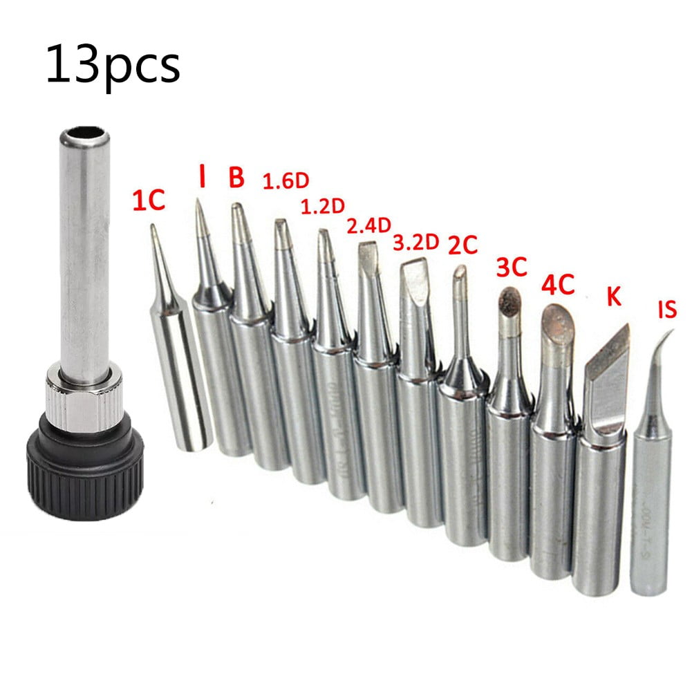 13Pcs Soldering Iron Tips 900M T for Hakko 907 933 926 937 928