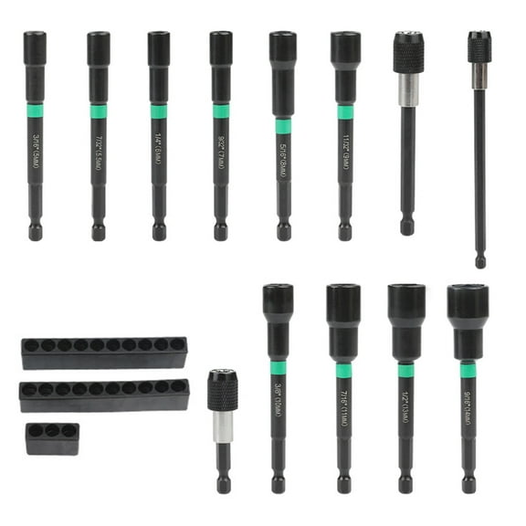 13Piece Magnetic Nut Driver Set Effective Magnetic Long Nut Driver Set for Efficient DIY and Professional Use