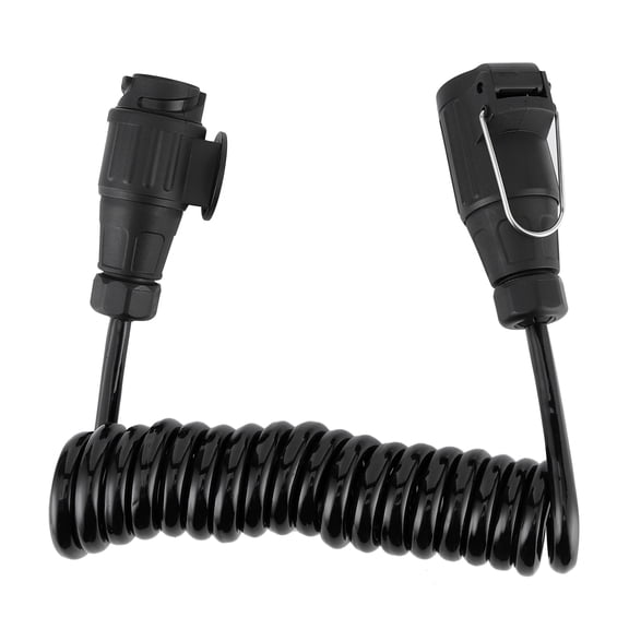 13Pin to 13Pin Trailer Adapter Cable Extension Spring Cord Waterproof Towing Wiring Connector Lead for Car Caravan RV Commercial Vehicle Boat (1.6m / 5.2ft)