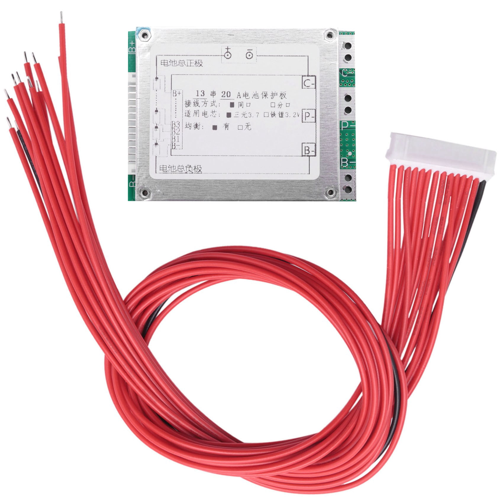 13S 48V 20A Li-Ion Lithium Cell Battery Protection Pcb Board - Walmart.com