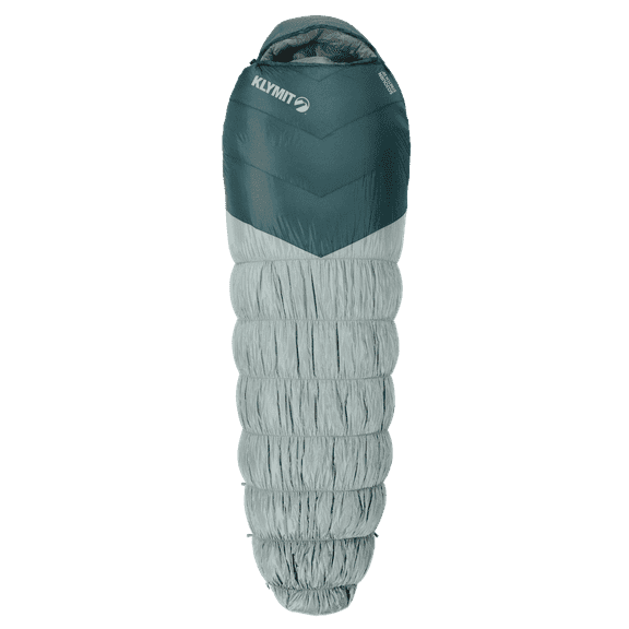 Klymit Sojourn Stretch 20 Degree Sleeping Bag, Lightweight 3-Season Adjustable Mummy Bag for Camping & Backpacking, Large