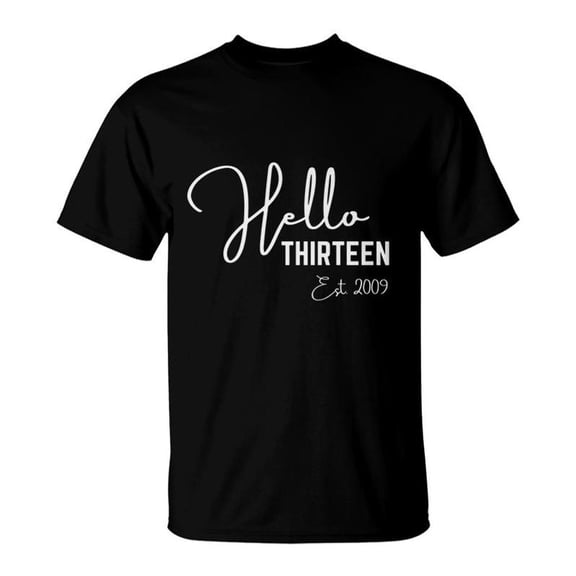 13Th Birthday Hello Thirn Hello 13 Est 2009 Premium TShirt