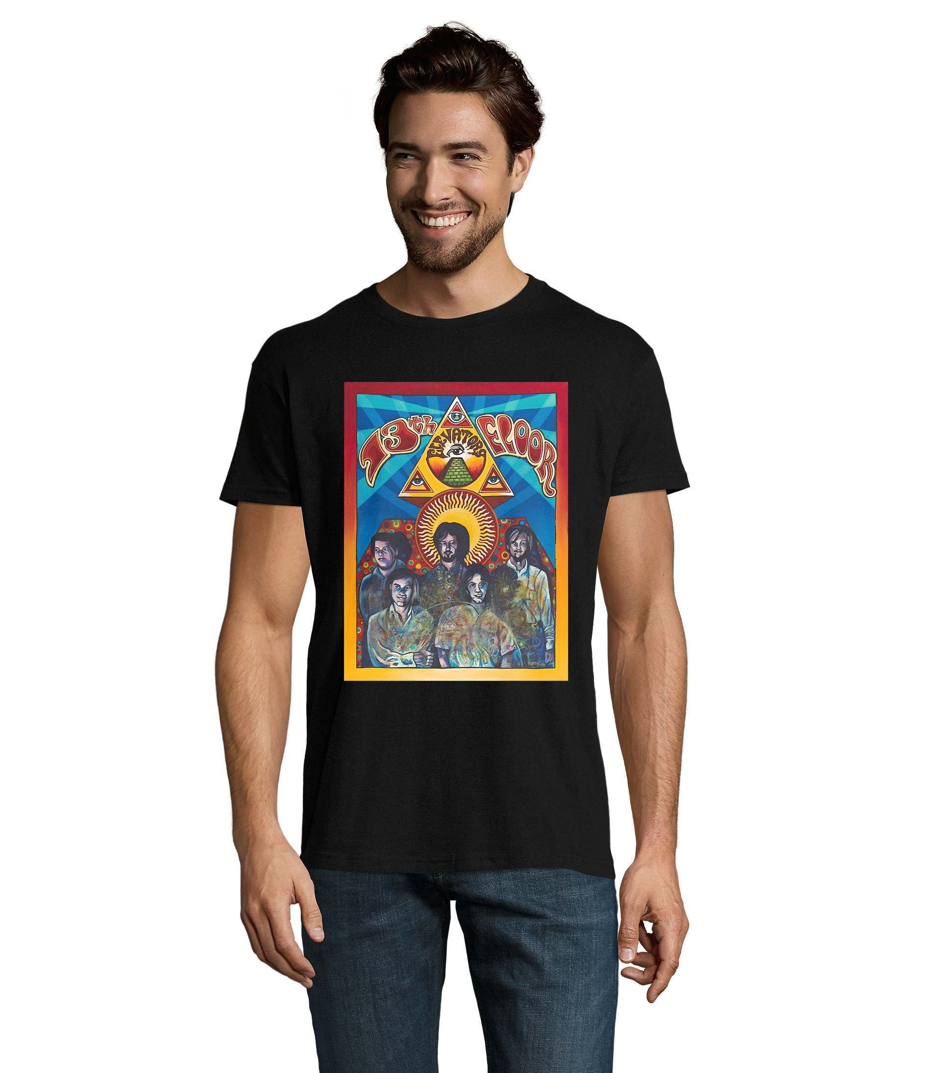 13Th Floor Elevator Psychedelic Poster Unisex Men's Cotton TShirt