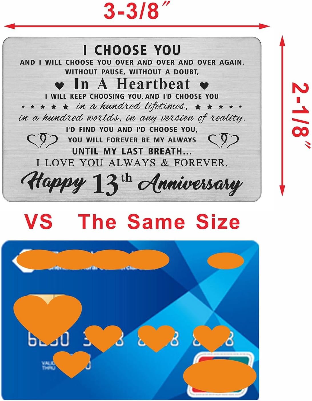 13Th Wedding Anniversary Card Gifts For Husband, 13Th Anniversary Card