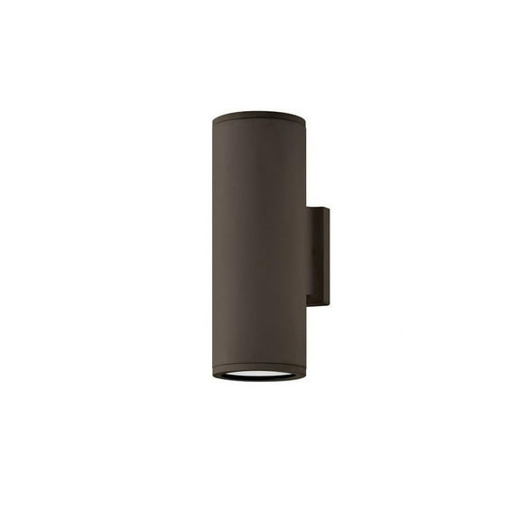 -13W 2 Led Small Outdoor Up/Down Light Wall Lantern in Modern Style-4.5 inches Wide By 12 inches High-Architectural Bronze Finish Bailey Street Home