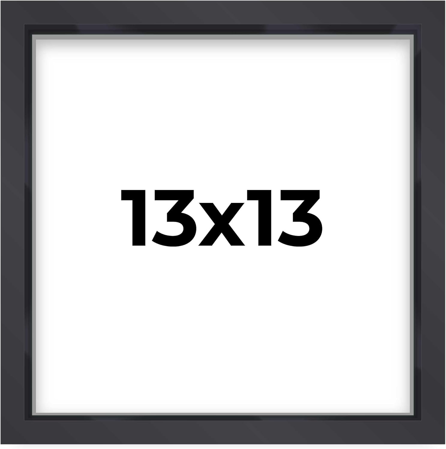 13X13 Box Frame Contemporary Black Finish | 1