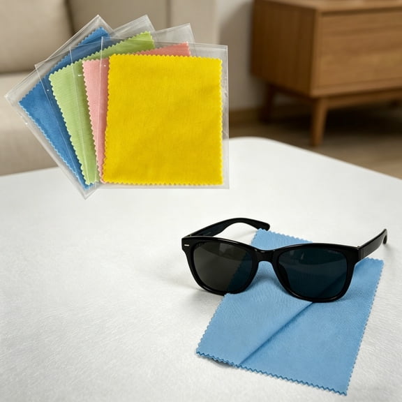 13x13cm Microfiber Cleaning Cloth for Eyeglasses Camera Lens Cell Phones Laptop Lcd Screens, by Bradem