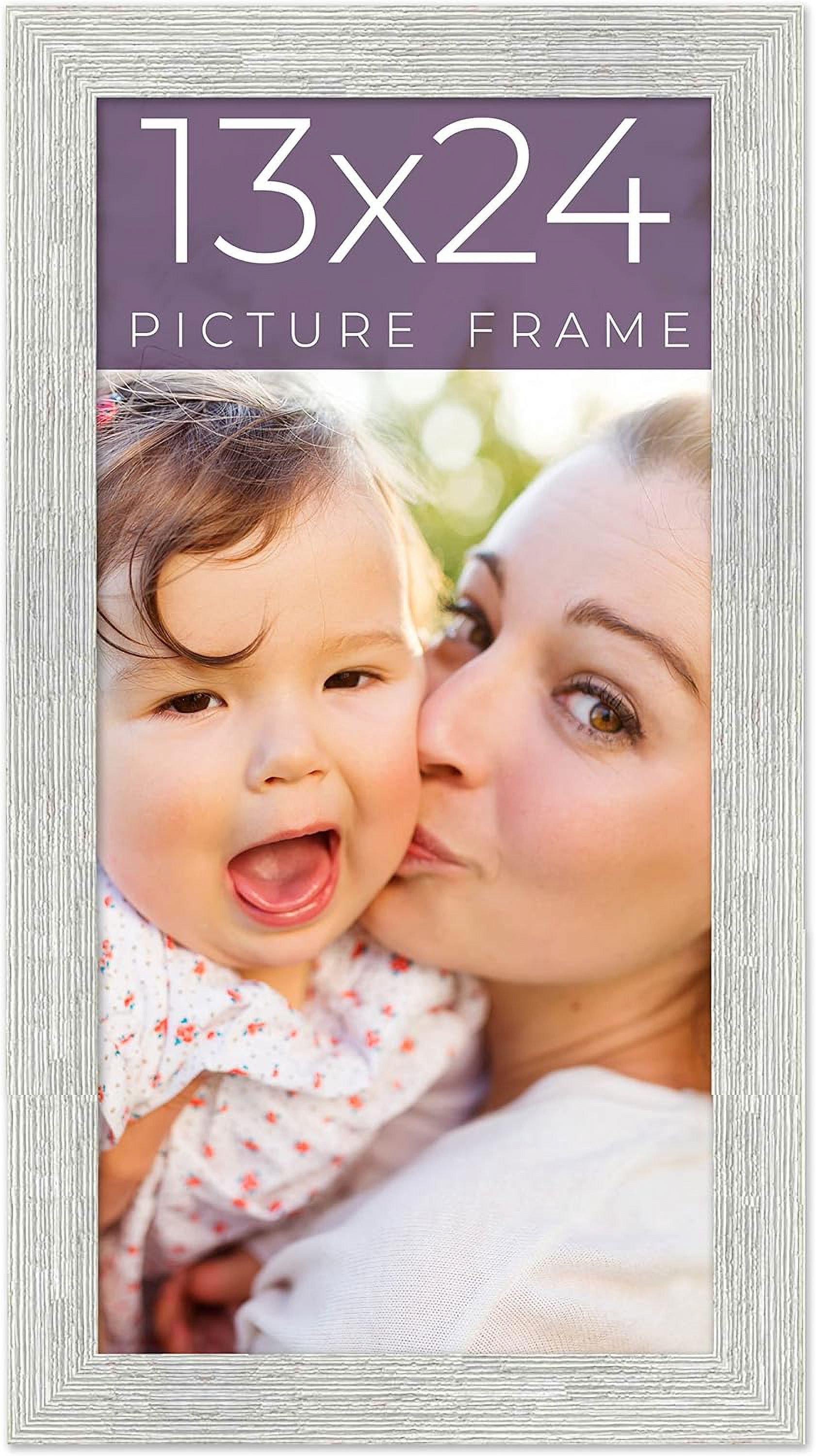 13X24 Frame Barnwood White Solid Wood Picture Frame Width 1 5 Inches 13x24-frame-barnwood-white-solid-wood-picture-frame-width-1-5-inches