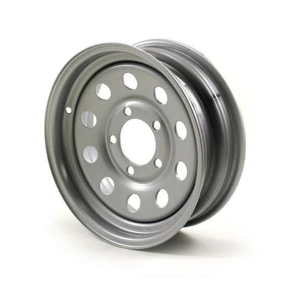 13X4.5 5-Lug on 4.5" Silver Mod Trailer Wheel