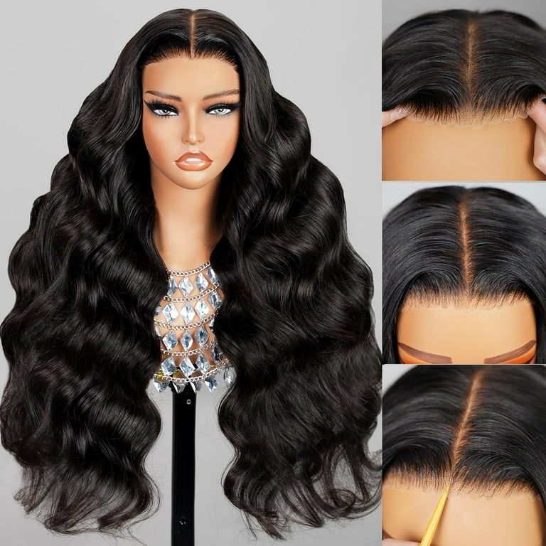 13X4 Wear and Go Glueless Wigs Human Hair Pre Plucked Pre Cut 230