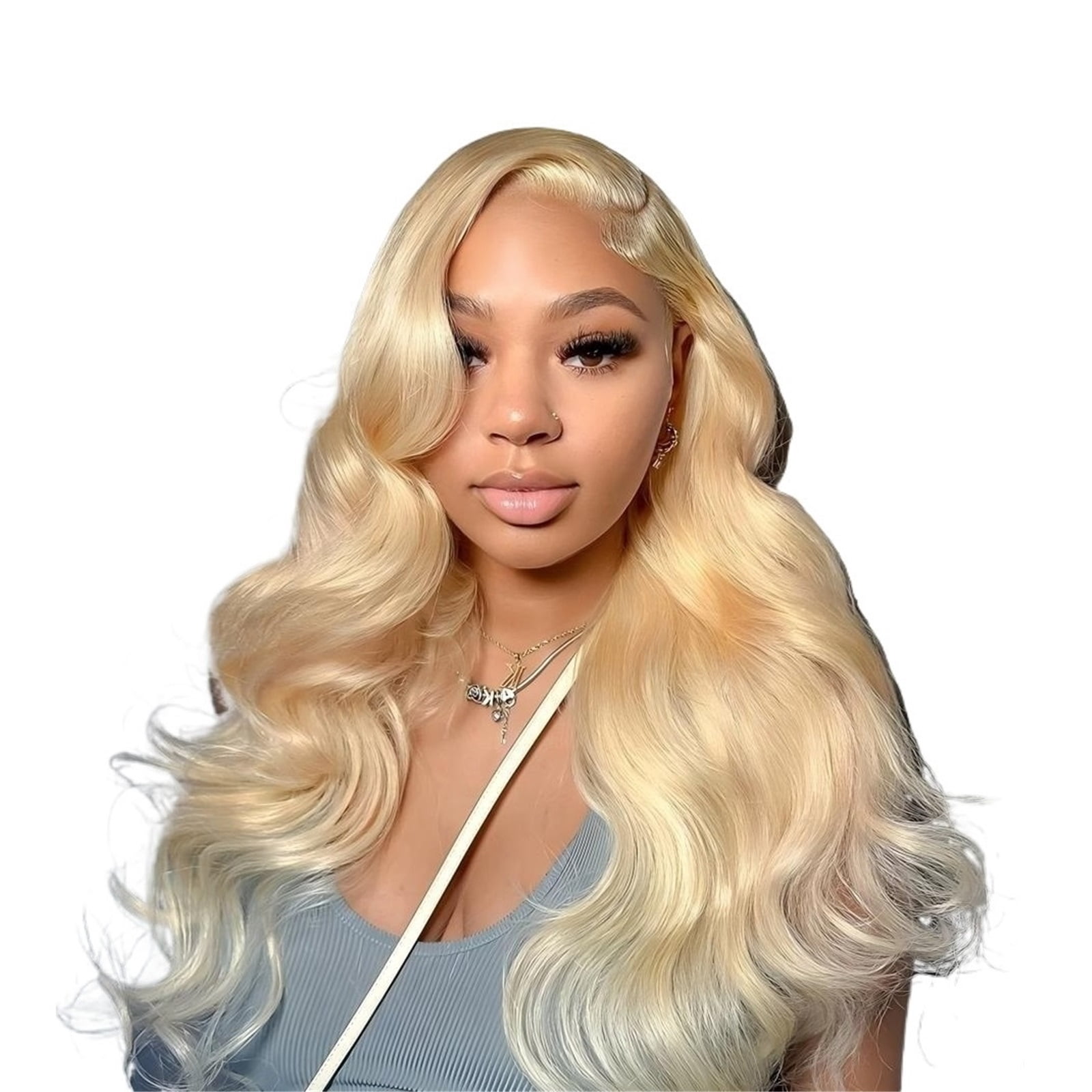 13X6 Blonde Body Wave Human Hair Wigs Hd Lace Front Wigs 250 Density for Women Pre Plucked