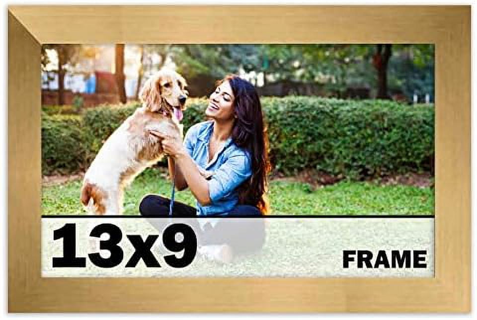 13X9 Frame Bronze Picture Frame Modern Photo Frame Includes UV