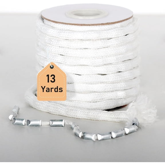 13Yard Shower Curtain Weights Tape, Drapery Weight Rope, Heavy Drapery Weights for Indoor Tulle Fabrics, Weighted Lead Rope Increase Curtain Weight, DIY Length Curtain Accessories