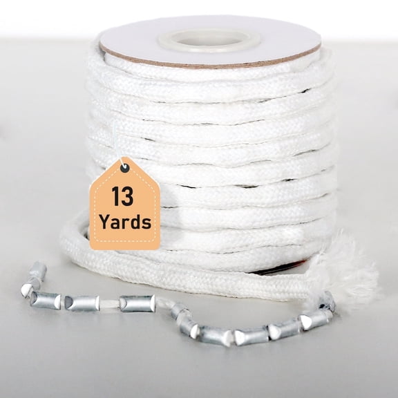 13Yard Shower Curtain Weights Tape, Drapery Weight Rope, Heavy Drapery Weights for Indoor Tulle Fabrics, Weighted Lead Rope Increase Curtain Weight, DIY Length Curtain Accessories