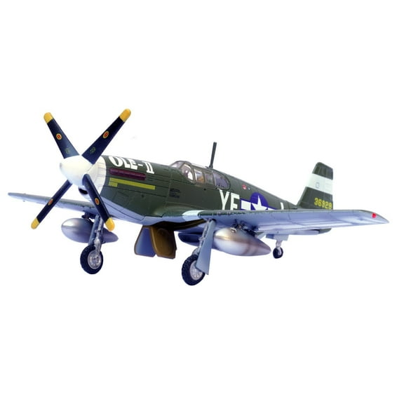 13cm Diecast Alloy 1/72 Scale WWII US P-51B Mustang Fighter 358th Air Wing 355 Squadron Finished Model Toy Gift TAPDRA Accessory Part