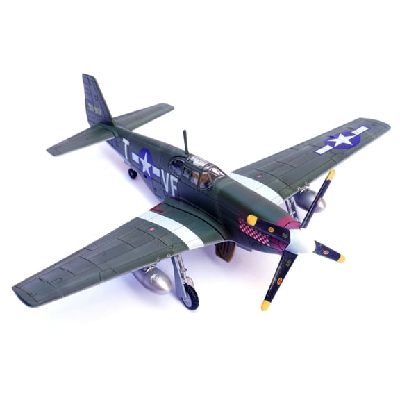 13cm Diecast Alloy 1/72 Scale WWII USAAF P-51B Mustang Fighter 4th FG 336th FS Don Gentile Shangri-La Finished Model Toy Gift TAPDRA Accessory Part