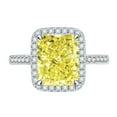 thumbnail image 1 of 13ct Radiant Cut Zircon Wedding Rings for Women S925 Sterling Silver Rings for Women 10*12mm Zircon Eternity Women Engagement Rings Stylish Hypoallergenic Personalized Promise Rings, 1 of 9