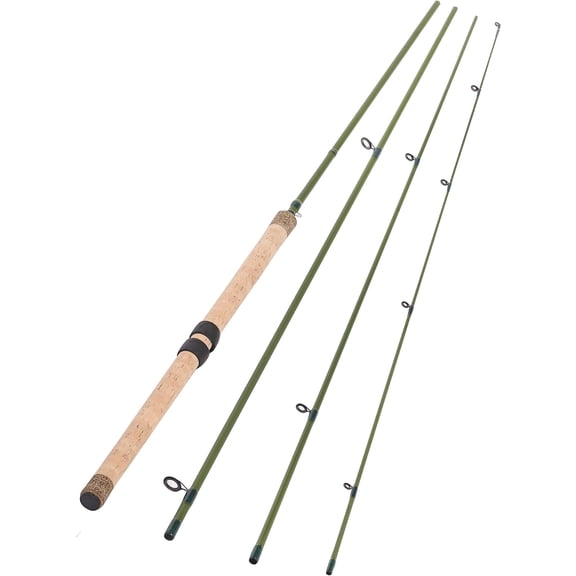 13ft 4 count Carbon Fiber Sections Centerpin Float Fishing Rod Wooden Handle Steelhead Fishing Light LINE WT 6-10lbs