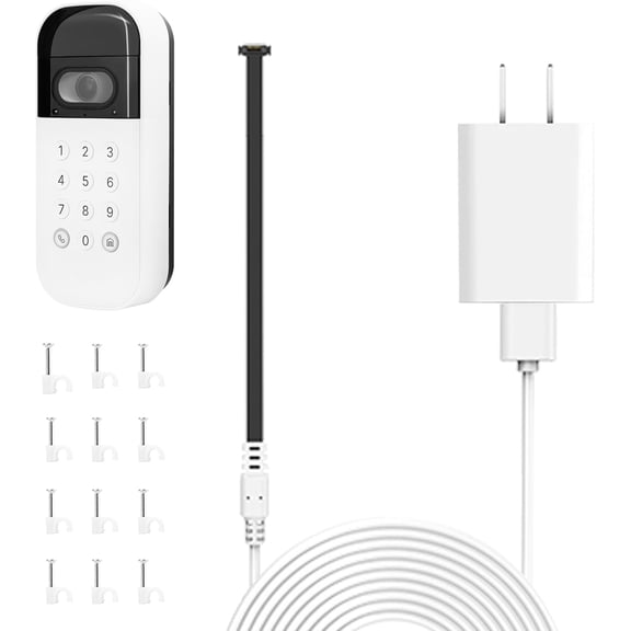 13ft/4m Outdoor Power & - Weatherproof, Continuous for myQ Garage Door Video Keypad (4M)