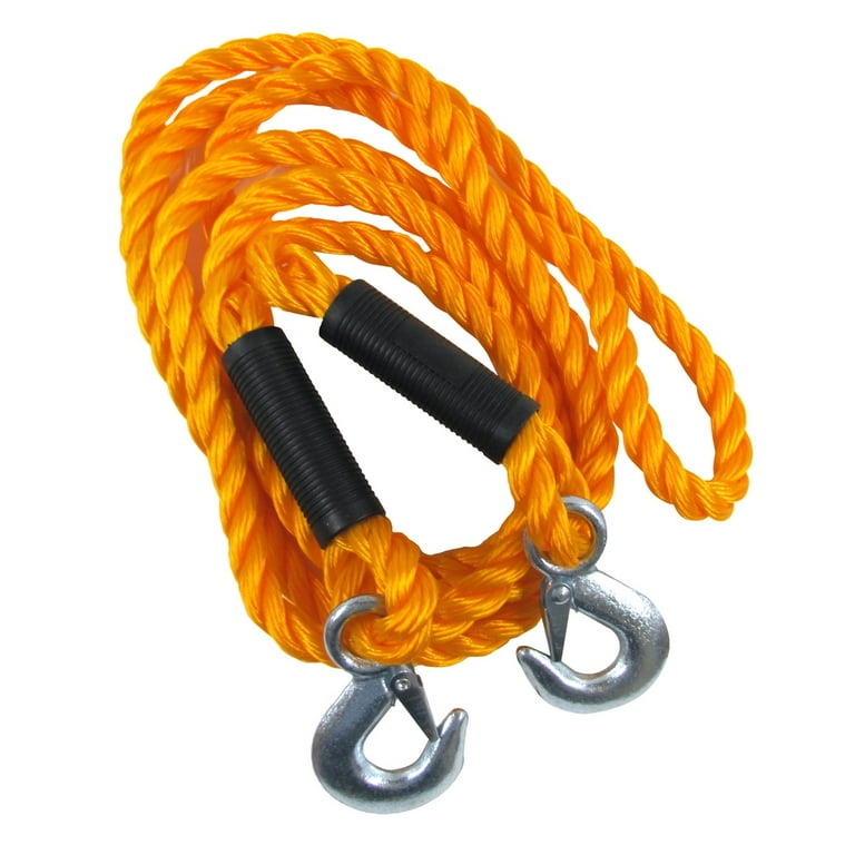 13ft 5500LB Heavy Duty Auto Car ATV Roadside Emergency Braid Nylon Tow Rope Hook 13ft 5500LB Heavy Duty Auto Car ATV Roadside Emergency Braid Nylon Tow Rope Hook