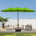 thumbnail image 1 of 13ft Patio Umbrella with Base,Double Sided Outdoor Large Rectangular Patio Umbrella with Crank Handle, for Lawn Garden,Home,Outdoor Activities, 1 of 8