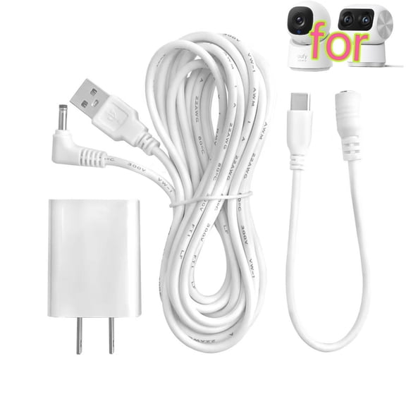 13ft Power Adapter compatible with eufy Indoor Cam C210/C220,eufy Security Indoor Cam S350