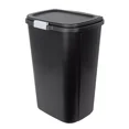 thumbnail image 1 of Hefty 13gal Odor Block Trash Can Black: Kitchen Touch-Top Garbage Can, Tight-Fitting Lid, Indoor, Rectangle, Matte Finish, 1 of 5