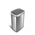 13gal Sensor Rectangular Shape Stainless Steel Trash Can, Automatic