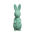 thumbnail image 1 of 13in Flocked Easter Rabbit Figurines - Spring Tabletop Ornaments with Bows for Home Decor., 1 of 5