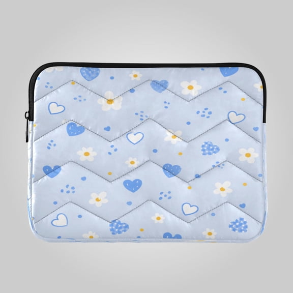13in Laptop Bag Briefcases Computer Inner Bags Computer Bags Laptop Sleeves Work Travel School Bag Light Blue Cute Heart