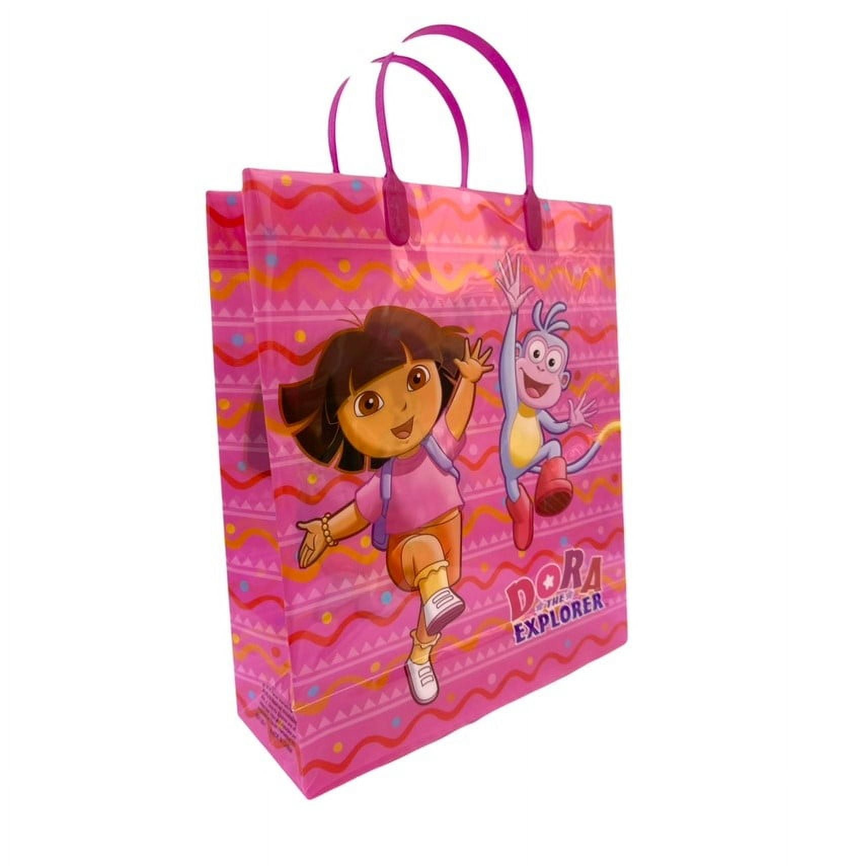 13in Nickelodeon Dora The Explorer Gift Bag - PVC Reusable Gift