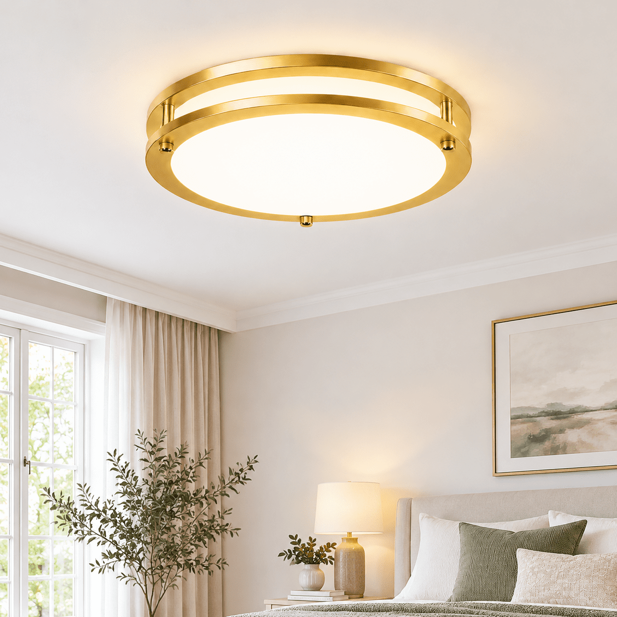 13inch 36w Modern Dimmable Led Ceiling Light Fixtures 1-pack 3600lm ...
